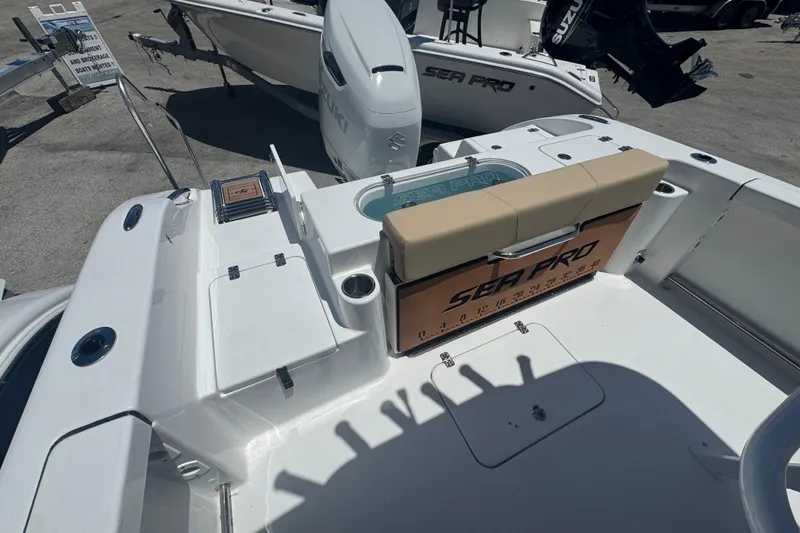 Slide: The Image of 2026 Sea Pro 242 Center Console boat interior view. - 27