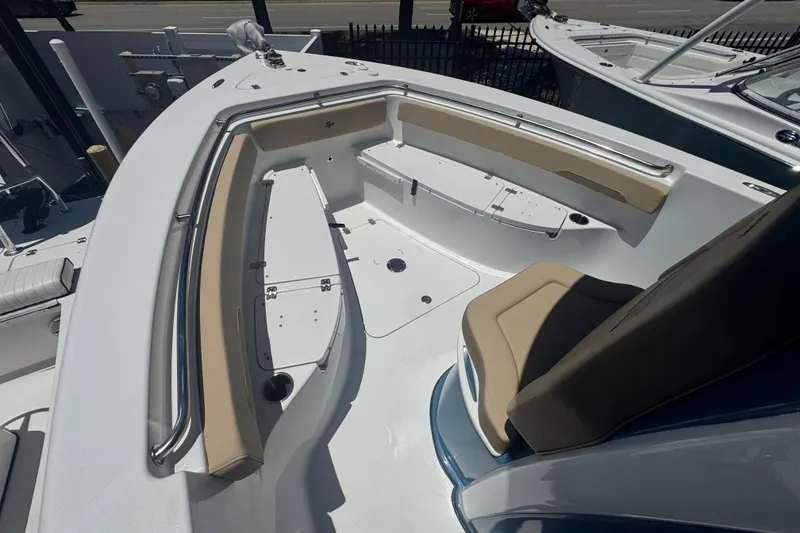 Slide: The Image of 2026 Sea Pro 242 Center Console boat, front deck view. - 38
