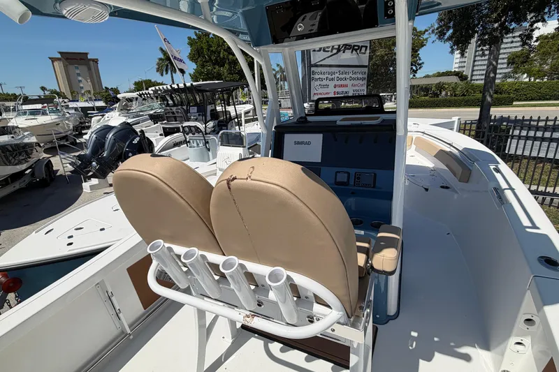 Slide: The Image of Interior view of the 2026 Sea Pro 242 Center Console boat. - 4