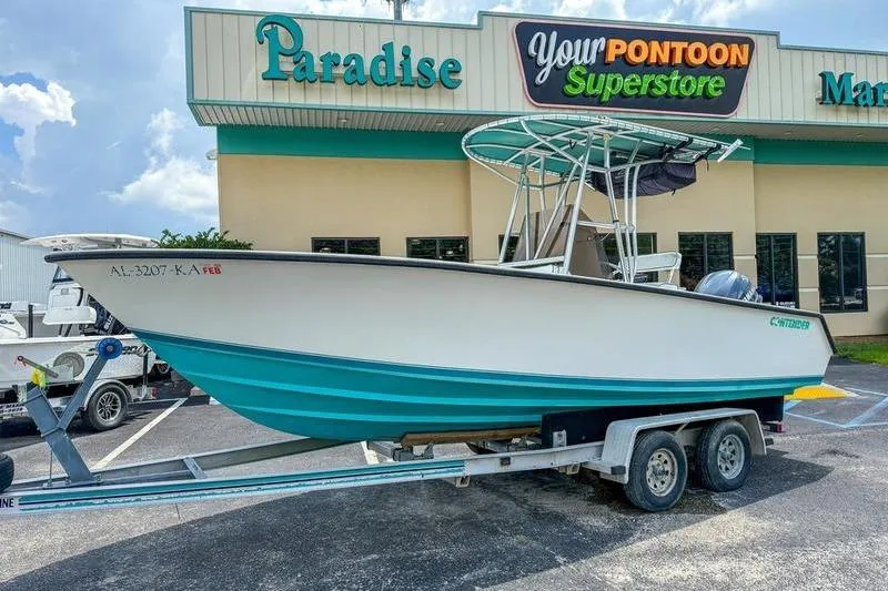 The Image of 1997 Contender 21 Open boat on trailer at Your Pontoon Superstore, Paradise Marine. - 0