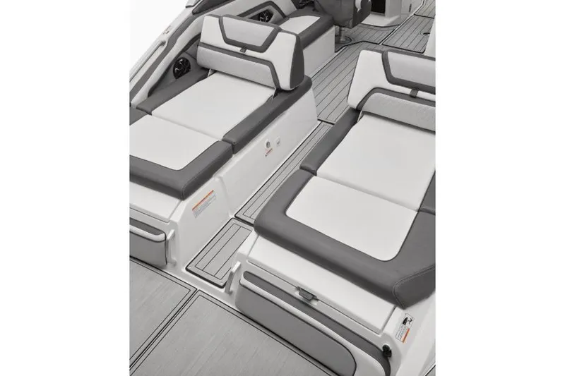 Slide: The Image of Manufacturer Provided Image: 2022 Yamaha Boats 275SD interior with sleek, modern seating design. - 6