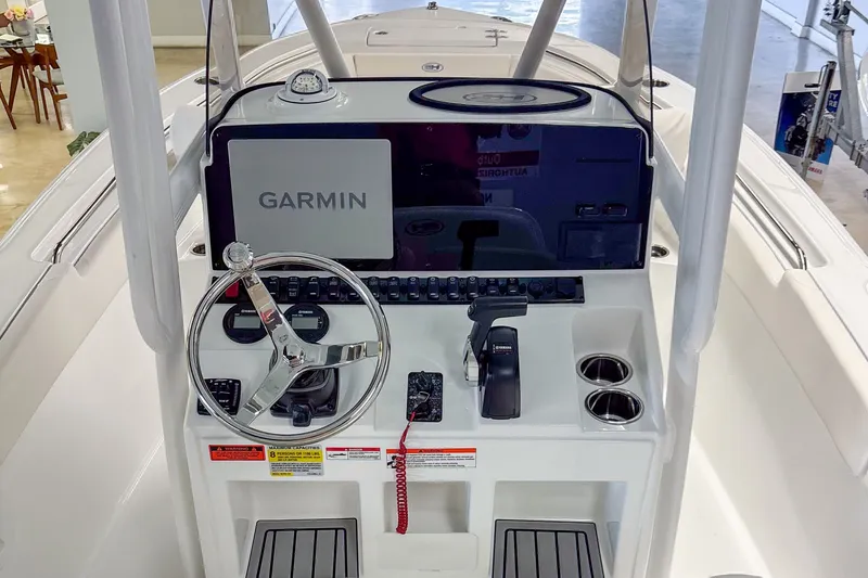 Slide: The Image of Interior view of Sea Hunt Ultra 219 boat, model year 2026. - 4