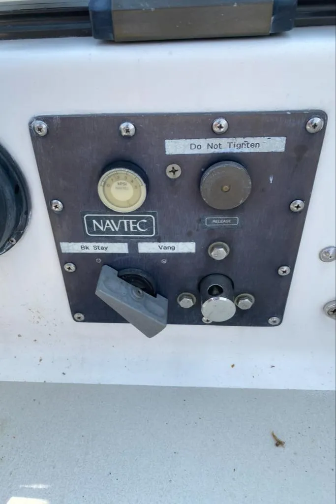Slide: The Image of Control panel of a 1986 Express 37 sailboat with Navtec system. - 22