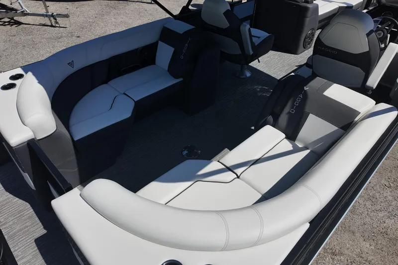 Slide: The Image of Luxurious interior of 2026 Viaggio Lago Z-U 22 boat with plush seating and modern design. - 3