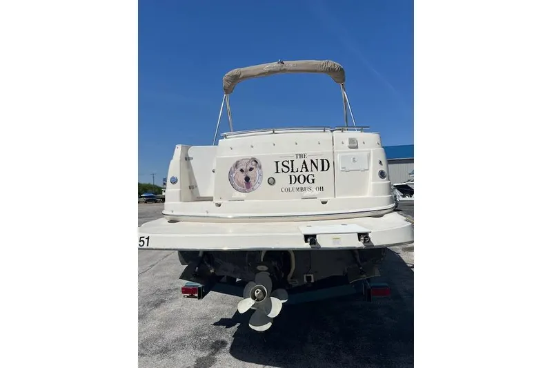 Slide: The Image of 2007 Rinker Fiesta Vee 250 boat with "The Island Dog" logo, Columbus, Ohio. - 22