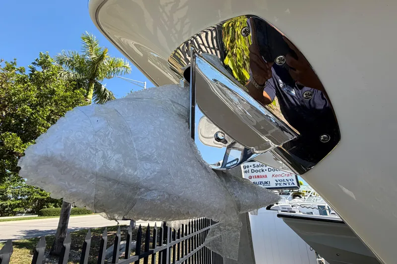 Slide: The Image of Close-up of a 2026 Sea Pro 262 DLX boat detail. - 10
