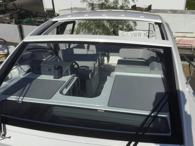 Slide: The Image of Interior view of 2020 Cruisers Yachts 390 Express Coupe. - 16