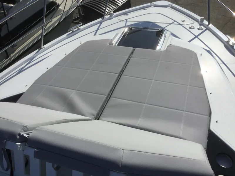 Slide: The Image of 2020 Cruisers Yachts 390 Express Coupe with gray sun deck. - 18