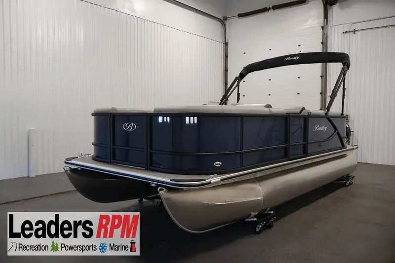 The Image of 2026 Bentley Pontoons 200 LE CW in showroom, Leaders RPM logo visible. - 1