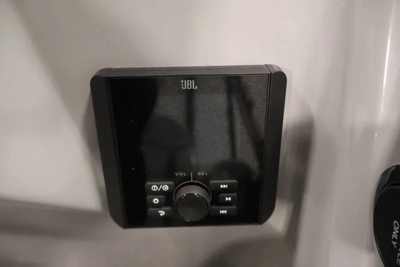 Slide: The Image of JBL audio control panel on 2026 Bentley Pontoons 200 LE CW. - 35