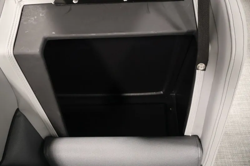 Slide: The Image of Storage compartment in 2026 Bentley Pontoons 200 LE CW boat interior. - 23