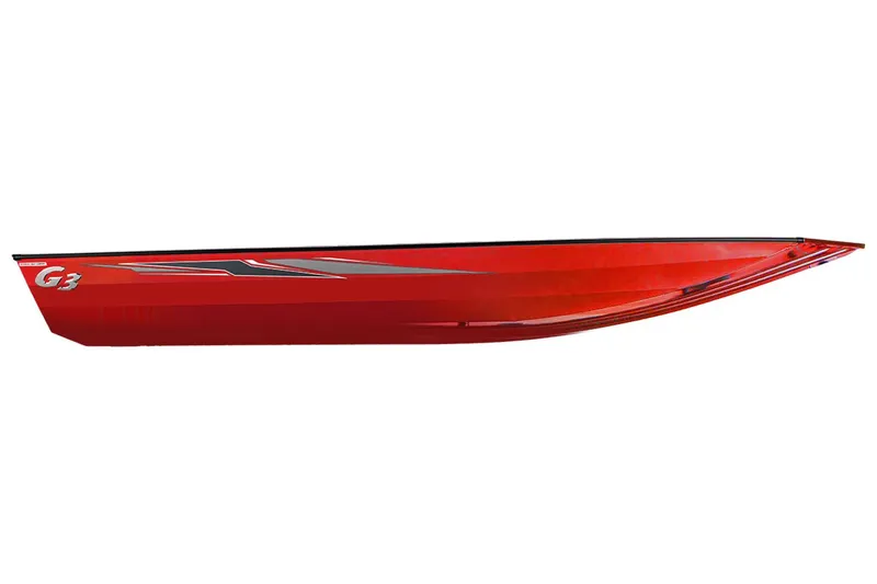 Slide: The Image of Red G3 Sportsman 1910 boat, 2026 model, side view. - 19