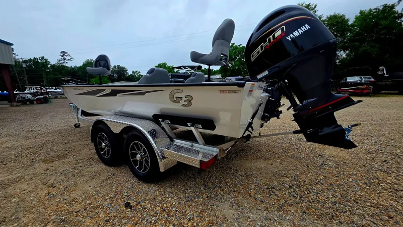Slide: The Image of 2026 G3 Sportsman 1910 boat with Yamaha motor on trailer. - 5