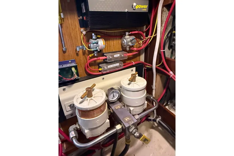 Slide: The Image of Electrical system and components inside a 1987 Lord Nelson Victory Tug boat. - 50