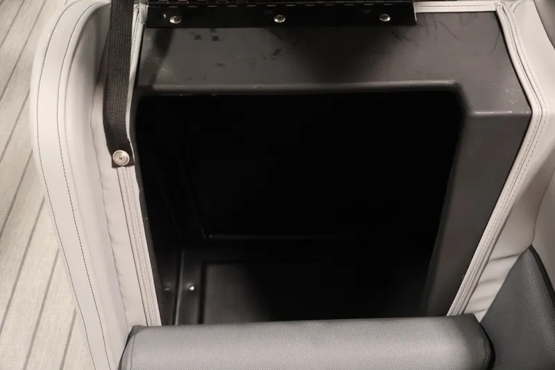 Slide: The Image of Storage compartment in 2026 Bentley Pontoons 220 Navigator with sleek upholstery design. - 15