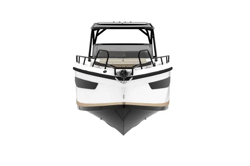 Slide: The Image of Front view of Navan S30 boat, model 2026. - 24