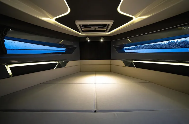 Slide: The Image of Manufacturer Provided Image: Luxurious interior of 2026 Navan S30 with modern lighting and sleek design. - 8