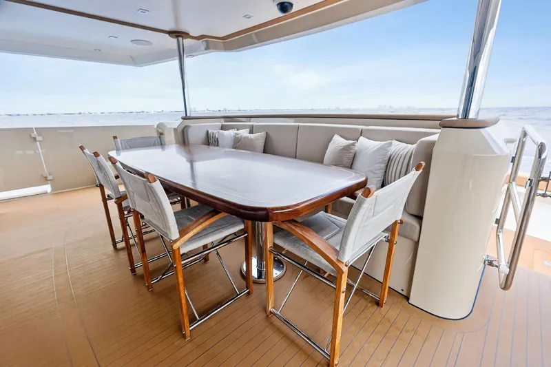 Slide: The Image of Aft deck settee and chairs - 12