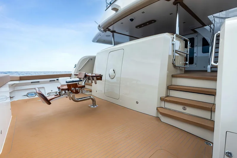 Slide: The Image of Cockpit with entry door to lazarette and engine room - 14