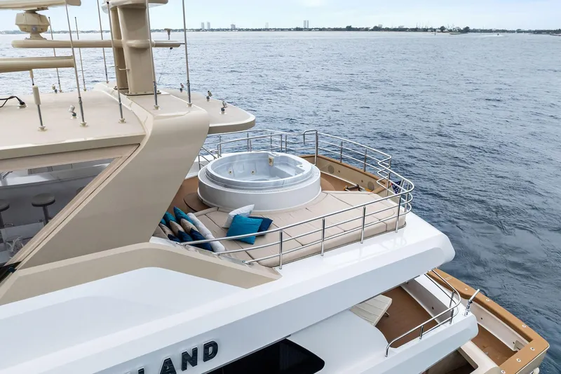 Slide: The Image of Baja Spa hot tub on Flybridge - 2