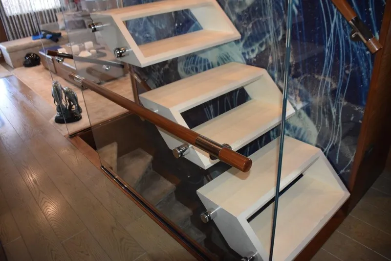 Slide: The Image of "Floating" stairway up to bridge deck - 21