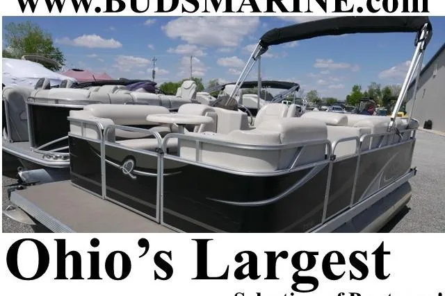 Slide: The Image of 2011 Apex Marine Qwest Adventure 16 pontoon boat at Bud's Marine, Ohio's largest selection. - 1