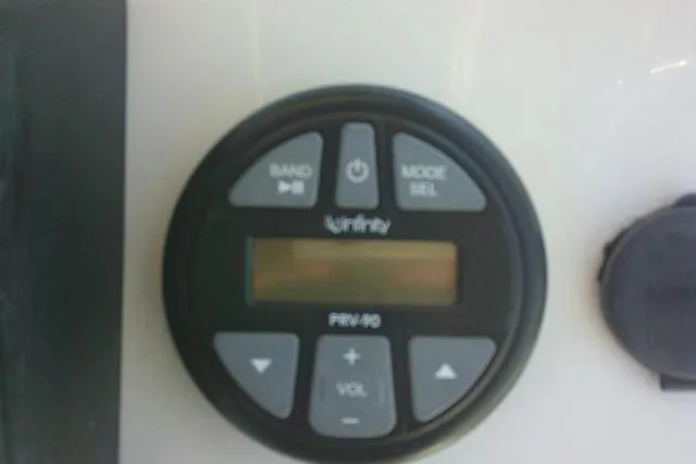 Slide: The Image of Infinity PRV-90 audio control panel on 2021 Carolina Skiff 23 LS boat. - 33