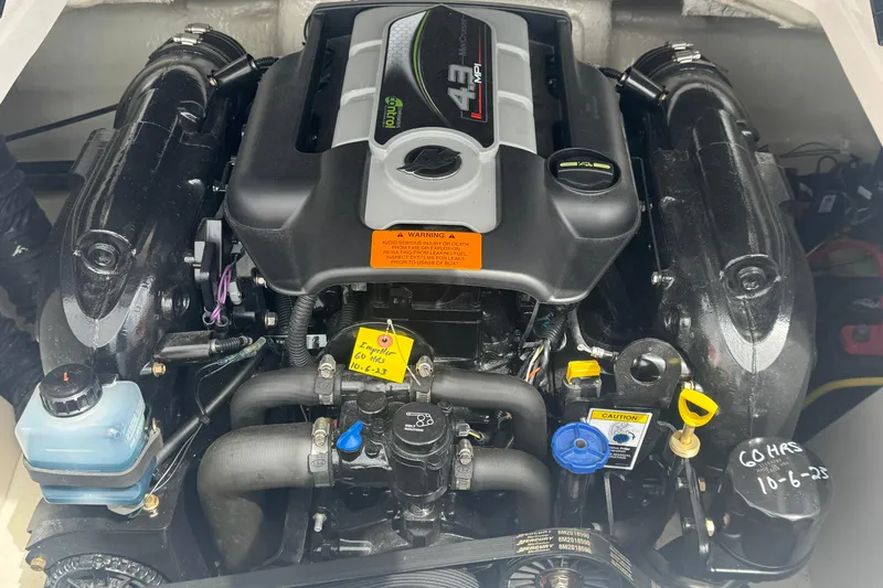 Slide: The Image of 2017 Chaparral 21 H2O Sport engine, showcasing a powerful 4.3 MPI motor. - 9