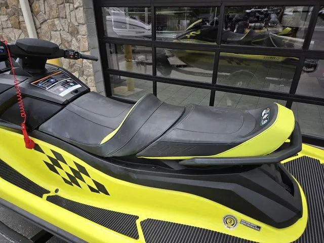 Slide: The Image of 2023 Yamaha WaveRunner VX Cruiser HO in yellow and black. - 8