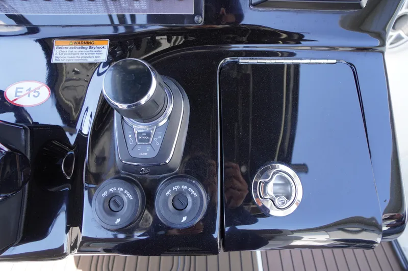 Slide: The Image of Control panel of 2024 Tidewater 320 CC Adventure boat with Skyhook system. - 31