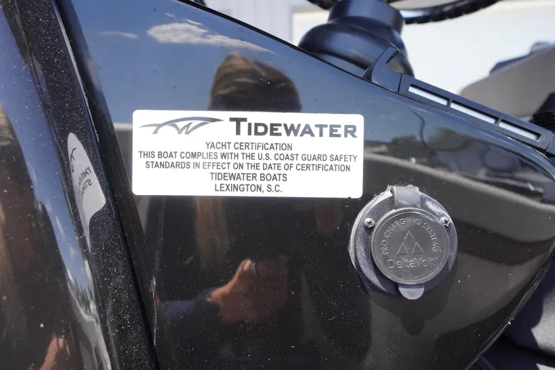 Slide: The Image of 2024 Tidewater 320 CC Adventure yacht certification label, Lexington, S.C. - 69