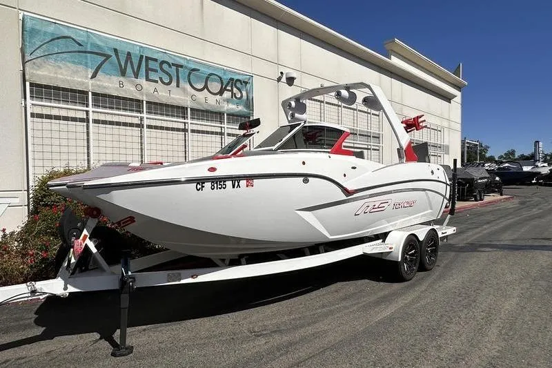 Slide: The Image of 2023 MB SPORTS F22 Tomcat Alpha boat on trailer at West Coast Boat Center. - 3