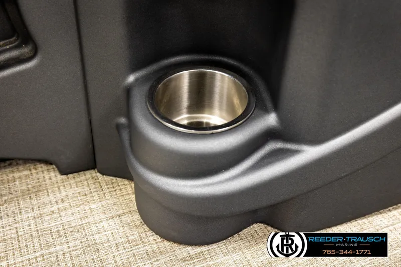 Slide: The Image of Cup holder in 2024 Avalon LSZ CRB boat interior, featuring sleek design and functionality. - 44