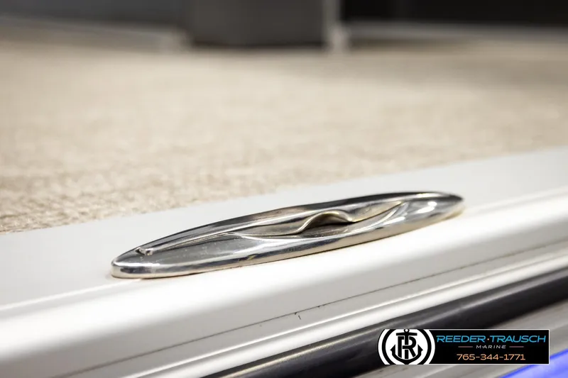 Slide: The Image of 2024 Avalon LSZ CRB boat cleat detail, showcasing sleek design and craftsmanship. - 52