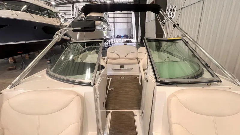 Slide: The Image of Interior view of 2013 Cruisers Yachts 258 Sport Series in storage facility. - 22
