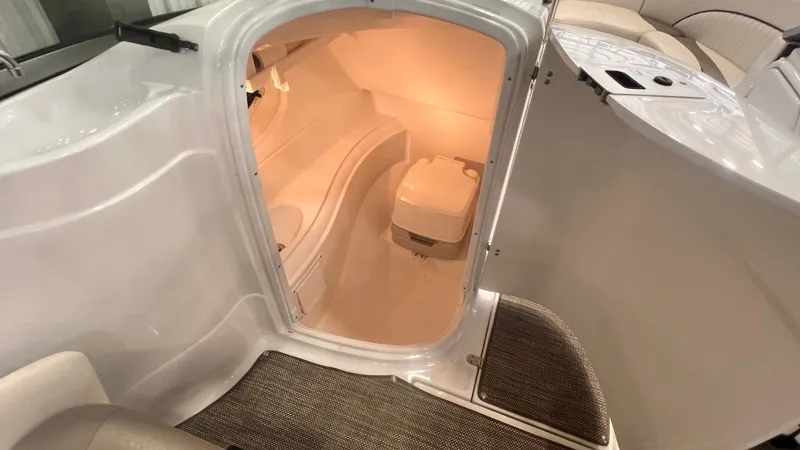 Slide: The Image of Interior of 2013 Cruisers Yachts 258 Sport Series with toilet. - 24