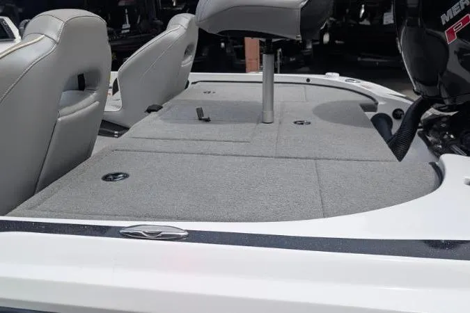 Slide: The Image of 2020 Nitro Z18 boat deck with seating and storage compartments. - 6