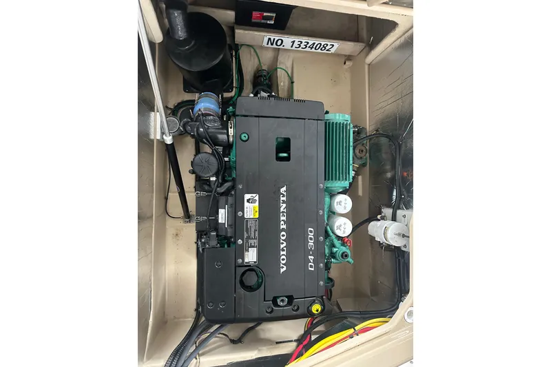 Slide: The Image of Engine compartment of a 2018 Ranger Tugs R-31 S with Volvo Penta D4-300 engine. - 16