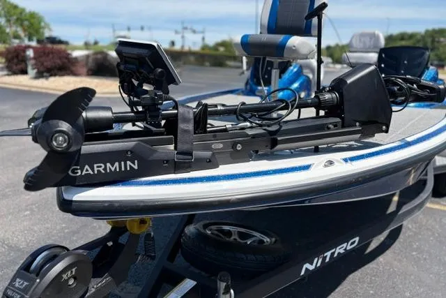 Slide: The Image of Nitro Z18 2018 boat with Garmin trolling motor and advanced navigation system. - 6