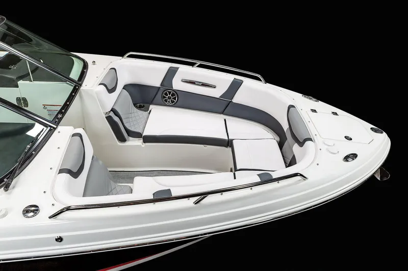 Slide: The Image of Manufacturer Provided Image: 2021 Chaparral 307 SSX boat with spacious seating and modern design. - 9