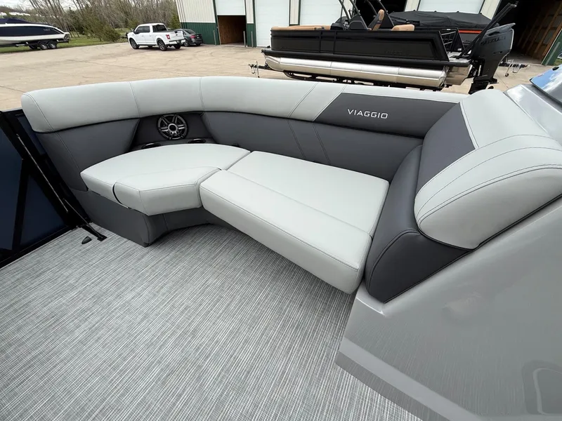 Slide: The Image of Interior of 2026 Viaggio Lago V 20C with gray upholstery. - 16