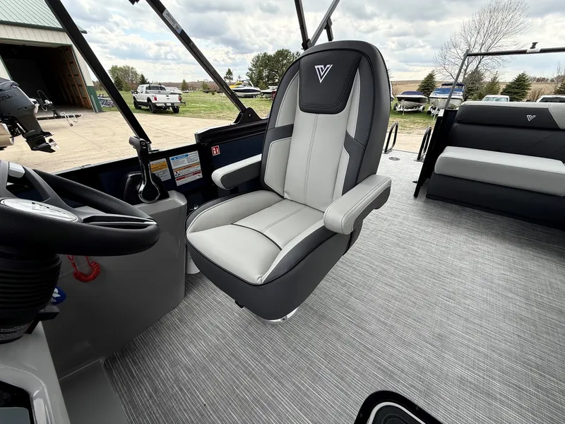 Slide: The Image of Interior of the 2026 Viaggio Lago V 20C boat. - 20