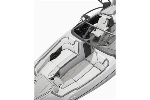 Slide: The Image of 2026 Yamaha 252XE boat interior with sleek seating and modern design. - 5