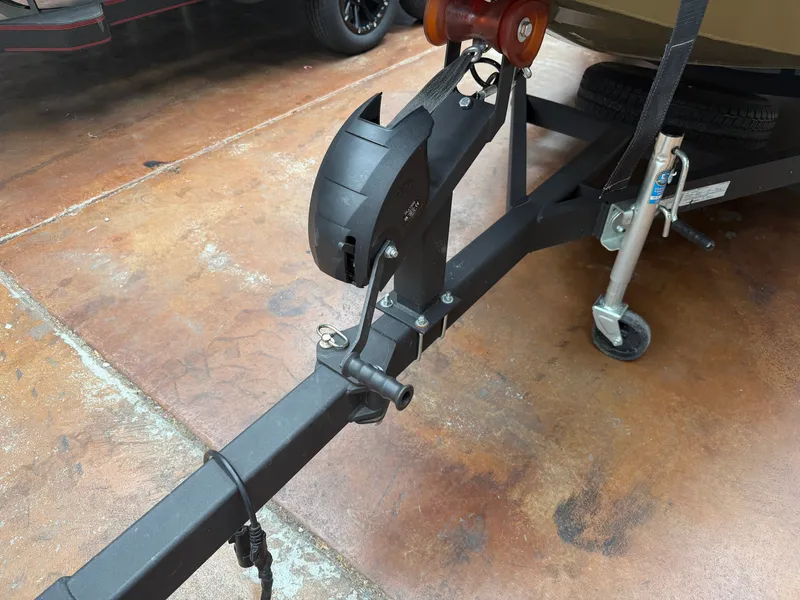 Slide: The Image of Boat trailer with winch, Avid 18XC 2024 model. - 22