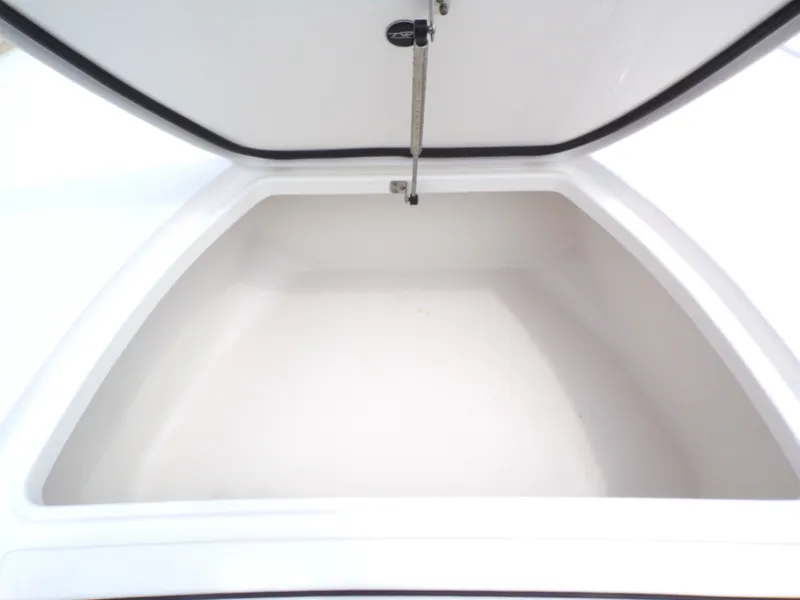 Slide: The Image of Open storage compartment in Tidewater 2500 Carolina Bay boat, year 2026. - 29