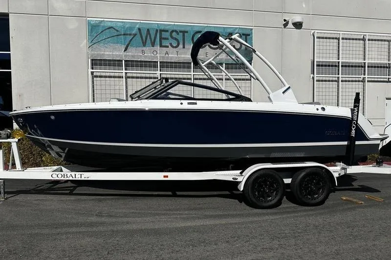 The Image of 2025 Cobalt CS23 boat on trailer at West Coast Boat Center. - 0