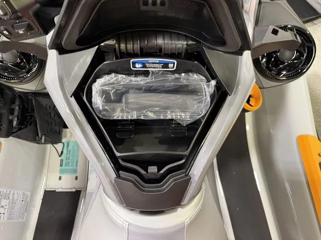 Slide: The Image of Interior view of 2026 Sea-Doo FISH PRO storage compartment. - 11