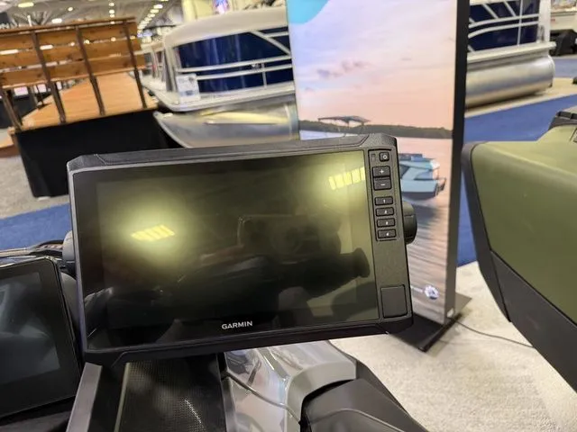Slide: The Image of Garmin display on Sea-Doo FISH PRO 2026 in a showroom. - 15