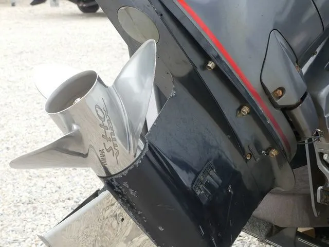 Slide: The Image of Close-up of a 2017 Skeeter TZX190 boat propeller. - 22