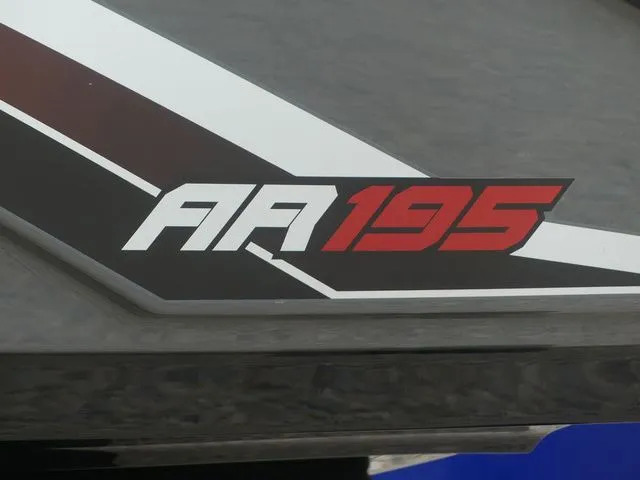Slide: The Image of Close-up of 2019 Yamaha AR195 boat model decal. - 8